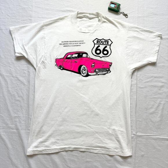 Vintage Single Stitch Route 66 Cruising T-Shirt - M - Picture 3 of 5